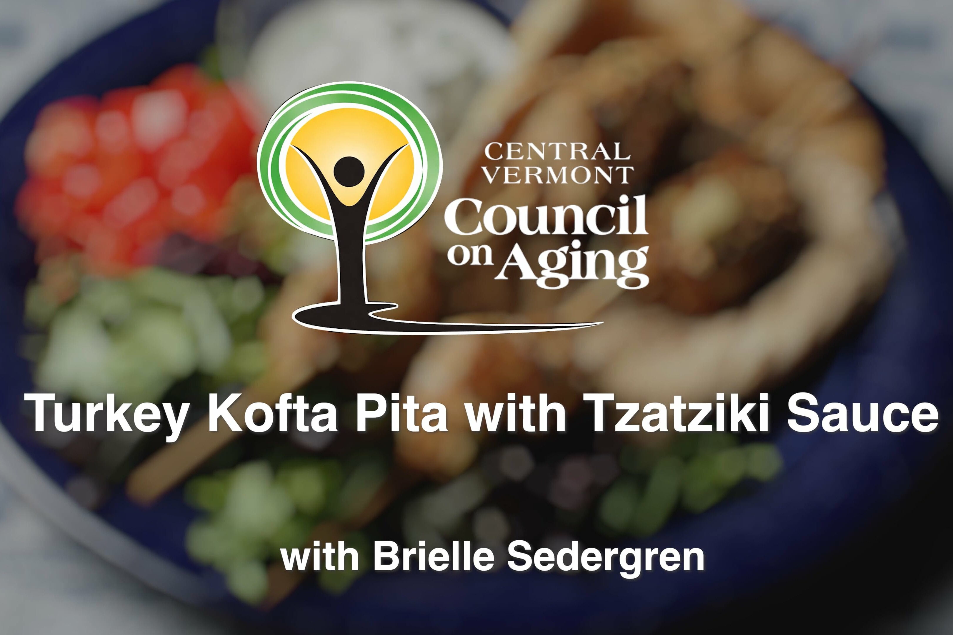 Turkey Kofta Pita with Tzatiki Sauce
